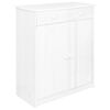 vidaXL Buffet 2 tiroirs Blanc 78x35x89 cm Bois de pin massif