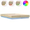 vidaXL Cadre de lit avec LED sans matelas chêne sonoma 120x190 cm