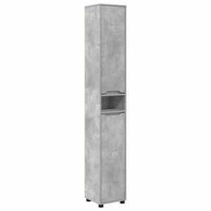 vidaXL Cabinet de salle de bain Gris b&eacute;ton 30,5 x 30 x 195 cm