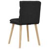 vidaXL Chaises &agrave; manger lot de 6 noir tissu