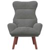 vidaXL fauteuil Gris fonc&eacute; 69 x 74 x 93 cm Velours