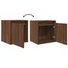 vidaXL Tables de chevet murales 2 pcs ch&ecirc;ne marron 38x34x40 cm