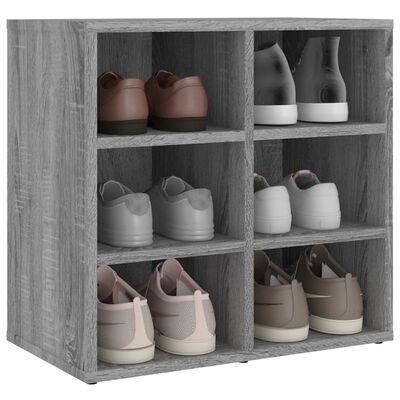 vidaXL Armoires à chaussures 2 pcs Sonoma gris 52,5x30x50 cm