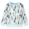Sweatshirt pour enfants m&eacute;lange bleu p&acirc;le 140