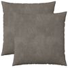 vidaXL Coussin avec oreiller HEERLEN 2 pi&egrave;ces Gris clair Velours