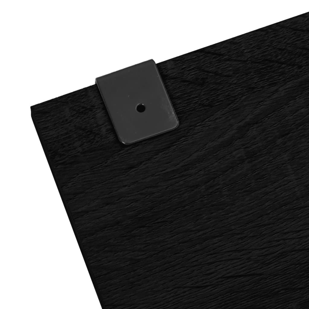 vidaXL Ensemble de meubles salle de bain 6 pcs noir bois d'ingénierie
