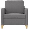 vidaXL Fauteuil Gris clair 60 cm Tissu