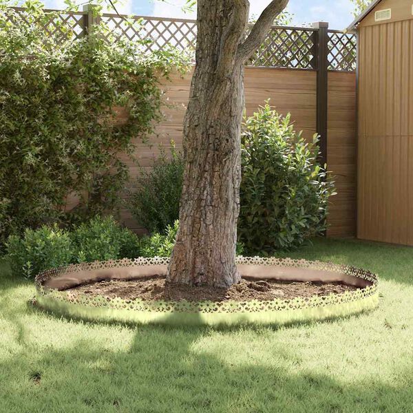 vidaXL Bordures de pelouse 10 pcs Argent 103 x 0,05 x 22 cm