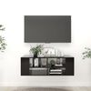 vidaXL Meuble TV mural Noir 102x35x35 cm Bois d&rsquo;ing&eacute;nierie