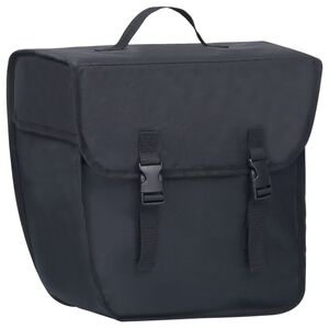 vidaXL Sac de v&eacute;lo simple pour porte-bagages &eacute;tanche 21 L Noir