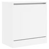 vidaXL Armoire &agrave; chaussures blanc 60x34x63,5 cm bois d'ing&eacute;nierie