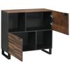 vidaXL Buffet Marron 80 x 33 x 75 cm bois de manguier massif
