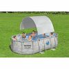 Bestway Auvent de piscine hors sol Blanc