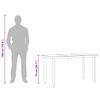 vidaXL Table &agrave; d&icirc;ner de jardin Noir 140x70x74 cm Acier et verre