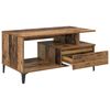 vidaXL Table basse Bois Ancien 90 x 49 x 45 cm Bois d'ing&eacute;nierie