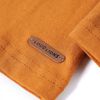 T-shirt enfant manches longues ocre foncé 92