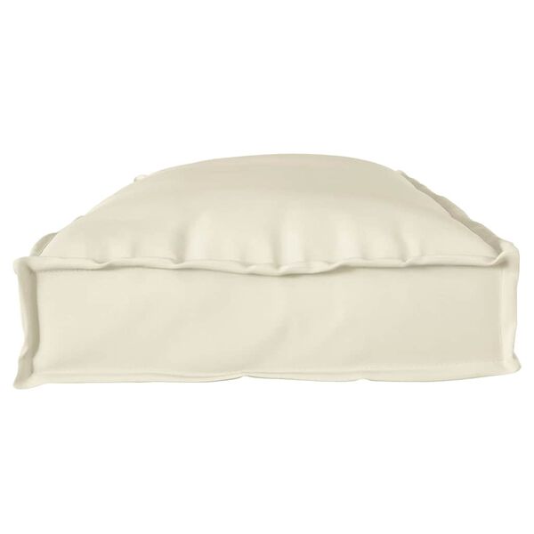 vidaXL Coussin pour banc de palette Cr&egrave;me 100 x 40 x 8 cm Tissu Oxford