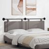 vidaXL T&ecirc;te de lit suspendue Montage mural Taupe 190 x 55 x 5 cm tissu