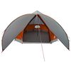 vidaXL Tente Teepee 9 personnes Gris et orange 502 x 502 x 297 cm