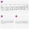 vidaXL Ensemble de canap&eacute;s d'ext&eacute;rieur 6 pcs Gris Naturel et Clair
