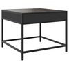 vidaXL Table basse avec LED Infinity noir 50x50x41 cm