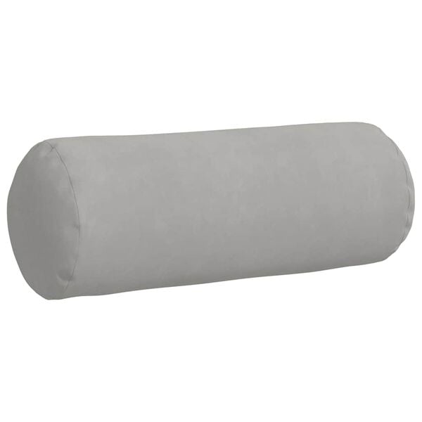 vidaXL Coussins d'accent 2 pcs Gris clair &Oslash; 25 x 70 cm