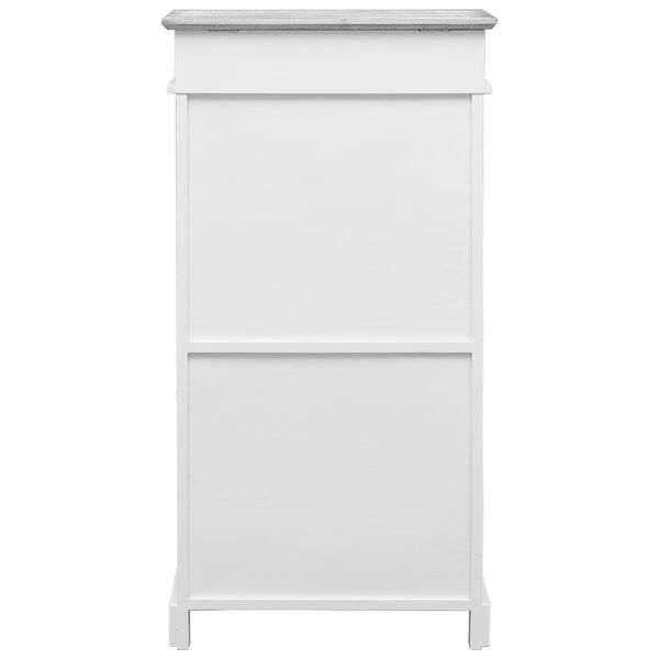 vidaXL Armoire à chaussures Gris 50 x 28 x 98 cm Bois de Paulownia