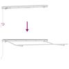 vidaXL Auvent Rétractable Blanc 350 x 200 cm tissu
