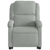 vidaXL Fauteuil inclinable de massage &eacute;lectrique gris clair velours