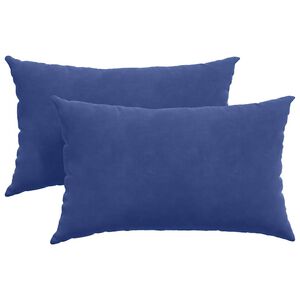 vidaXL Coussins de canap&eacute; 2 pcs Bleu police 50 x 30 cm