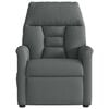 vidaXL Fauteuil inclinable en tissu gris fonc&eacute;
