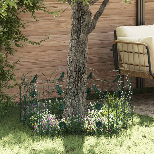 vidaXL Cl&ocirc;ture de jardin Treillis Vert 308,5 x 54,5 x 0,3 cm