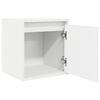 vidaXL Tables de chevet murales 2 pcs blanc 38x34x40 cm