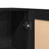 vidaXL Buffet Ch&ecirc;ne noir 120 x 30,5 x 70 cm Bois d'ing&eacute;nierie