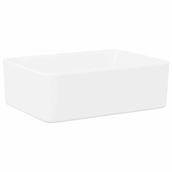 vidaXL Lavabo 40x30x13 cm C&eacute;ramique Blanc