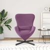 vidaXL Fauteuil &oelig;uf Pourpre 63 x 73 x 90 cm Velours