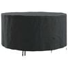 vidaXL Housse pour meubles Noir 182 x 182 x 71 cm Tissu Oxford 210D