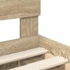 vidaXL Cadre de lit Ch&ecirc;ne Sonoma 90 x 200 cm Bois de pin massif