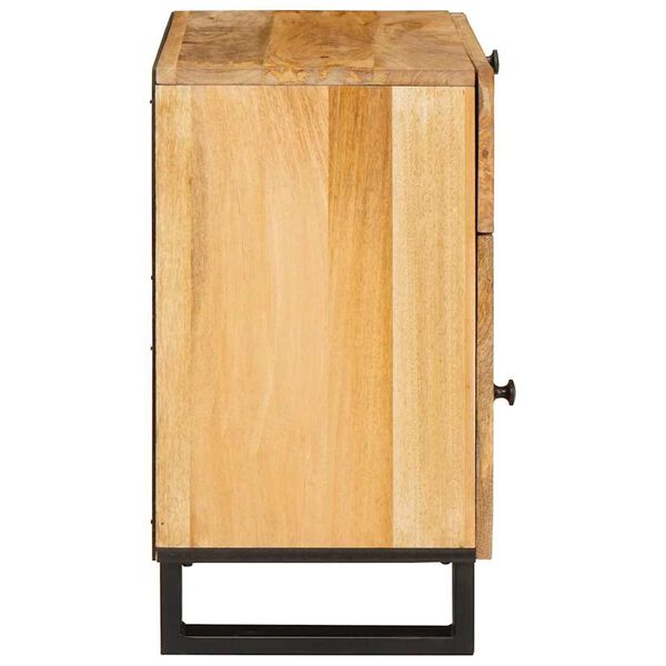 vidaXL Cabinet de chevet Naturel 50 x 33 x 60 cm Bois de mangue massif