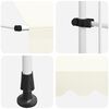 vidaXL Auvent manuel r&eacute;tractable 400 cm Cr&egrave;me