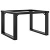 vidaXL Pieds de table basse cadre en O 60x40x38 cm acier