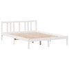 vidaXL Lit biblioth&egrave;que sans matelas blanc 160x200 cm bois pin massif