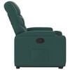vidaXL Fauteuil inclinable vert fonc&eacute; tissu