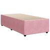 vidaXL Sommier &agrave; lattes de lit avec matelas Rose 90x200 cm Velours