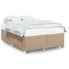 vidaXL Cadre de lit sans matelas cappuccino 140x190 cm similicuir