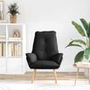 vidaXL fauteuil Noir 69 x 74 x 93 cm Tissu Sherpa