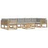 vidaXL Ensemble de canap&eacute;s d'ext&eacute;rieur 6 pc Blanc et gris clair