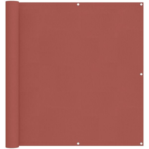 vidaXL &Eacute;cran de balcon Terre cuite 110 x 800 cm Tissu Oxford