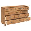 vidaXL Commode ASKIM Marron 79 x 40 x 133,5 cm Bois de pin massif