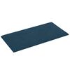 vidaXL T&ecirc;te de lit murale 12 pcs Bleu 30 x 15 cm Velours